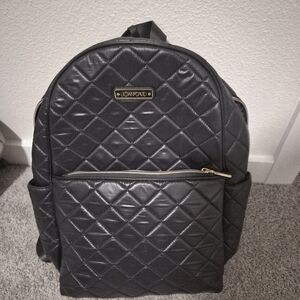 Black Quilted Backpack